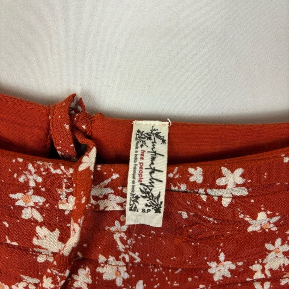 Free People Dessa Bodysuit in Rust Combo - Picture 7 of 12